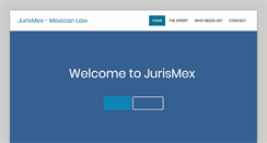 Desktop Screenshot of jurismex.com