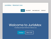 Tablet Screenshot of jurismex.com